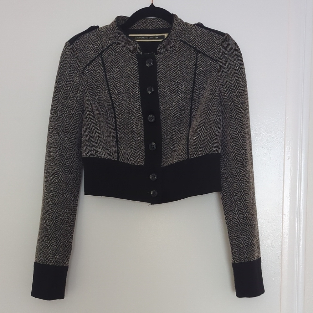 Daughters Of The Liberation Military Cropped Jacket